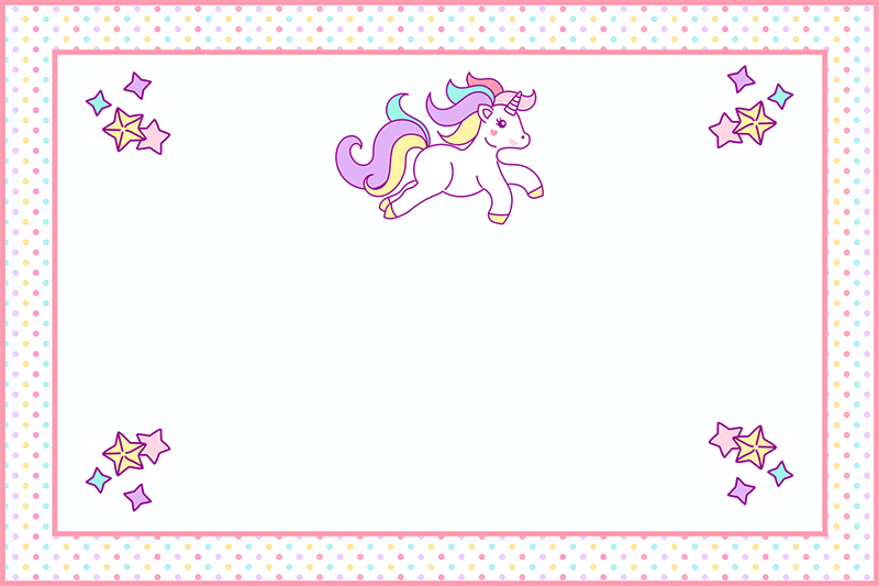 Free Printable Editable Unicorn Name Tag Template Estrelaspessoais
