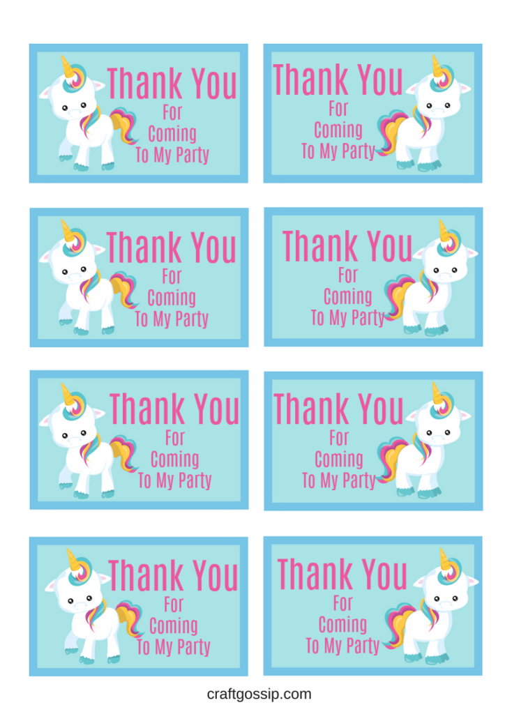 Free Printable Unicorn Name Tag Template