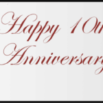 Tenth Anniversary Gift Tags Printable Gift Tag
