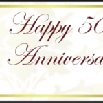 Fiftieth Anniversary Gift Tags Printable Gift Tag