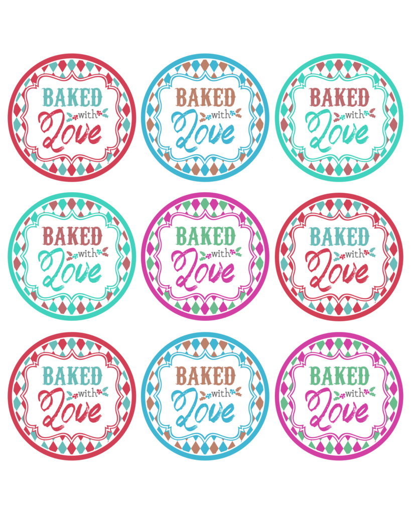 Baked With Love Printable Tags A Gift To YOU The Cottage Market