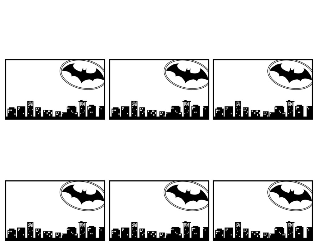 Batman Name Tags Free Printable Paper Trail Design