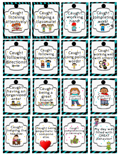 Editable Brag Tags For Behavior Brag Tags