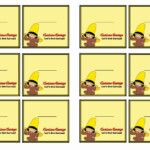 Curious George Name Tags Birthday Printable
