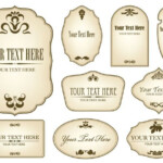 Free Decorative Label Templates Simple Bottle Label 01 Vector Other