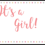 These Printable Baby Shower Gift Tags Featuring Pink Footprints And Are