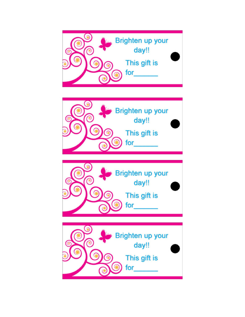 44 Free Printable Gift Tag Templates TemplateLab