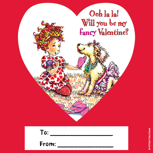 Download This Free Printable Fancy Nancy Valentine For Kids 