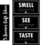 5 Senses Gift Idea Gift Tags For Him For Anniversary Birthday