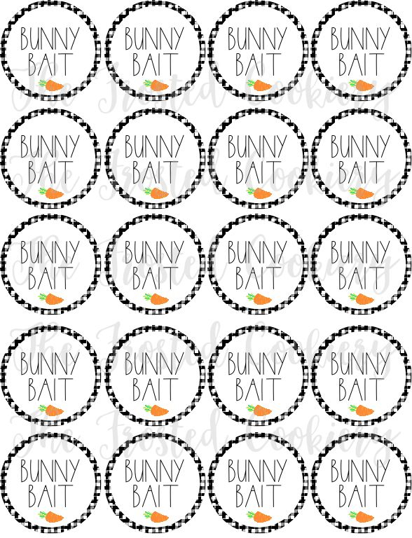 Bunny Bait Circle Tags