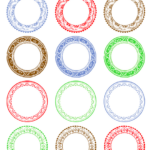 Free Vintage Round Labels For All Your Gifts Part Of A Label Kit For