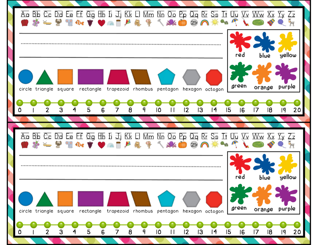 Free Printable Desk Name Plates For Students Free Printable