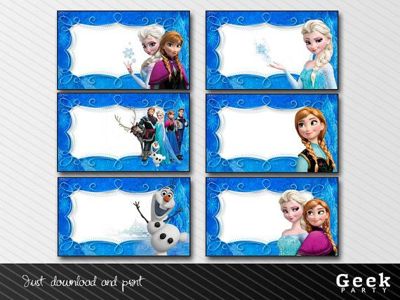 Frozen Labels INSTANT DOWNLOAD Labels Printables Free Printable 