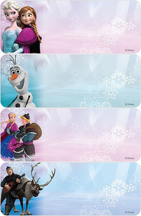 Frozen Address Labels Printable Name Tags Frozen Printables Labels