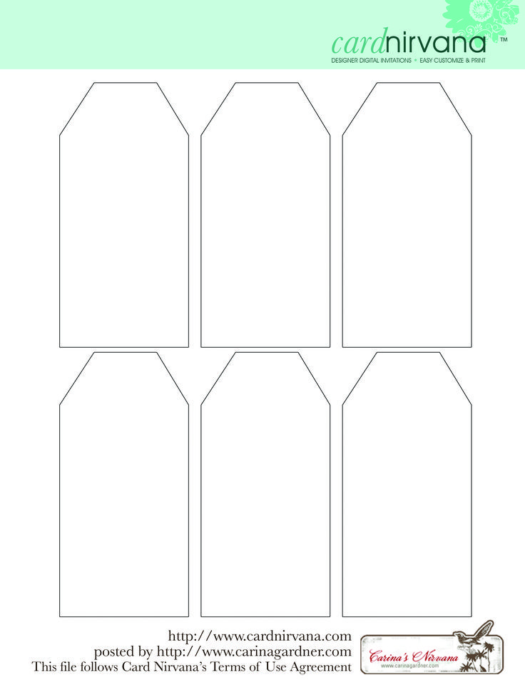 Blank Gift Tag Template Printable Tags Template Gift Tag Template