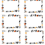 Free Printable Halloween Numbered Labels plus Blanks