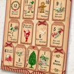 Christmas Countdown Tags Printable Advent Calendar Tags Etsy