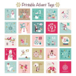Printable Advent Calendar Gift Tags Advent Calendar Tags Etsy