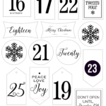 Free Printable Advent Numbers Free Printable