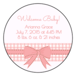 Birth Announcement Label
