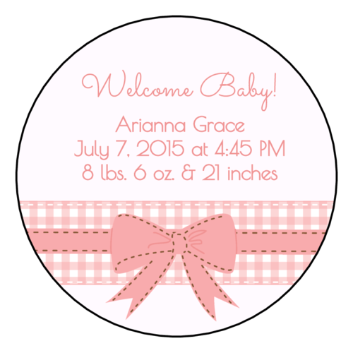 Birth Announcement Label