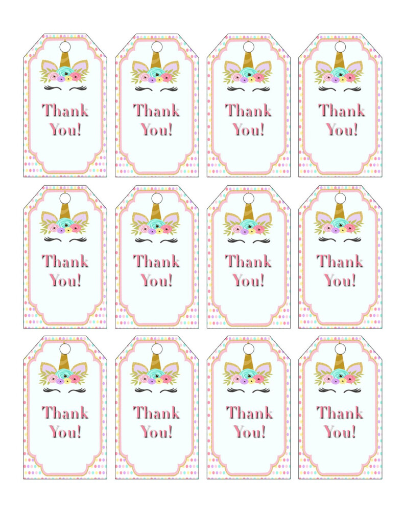 Free Printable Baby Shower Thank You Tags Template Free Printable 