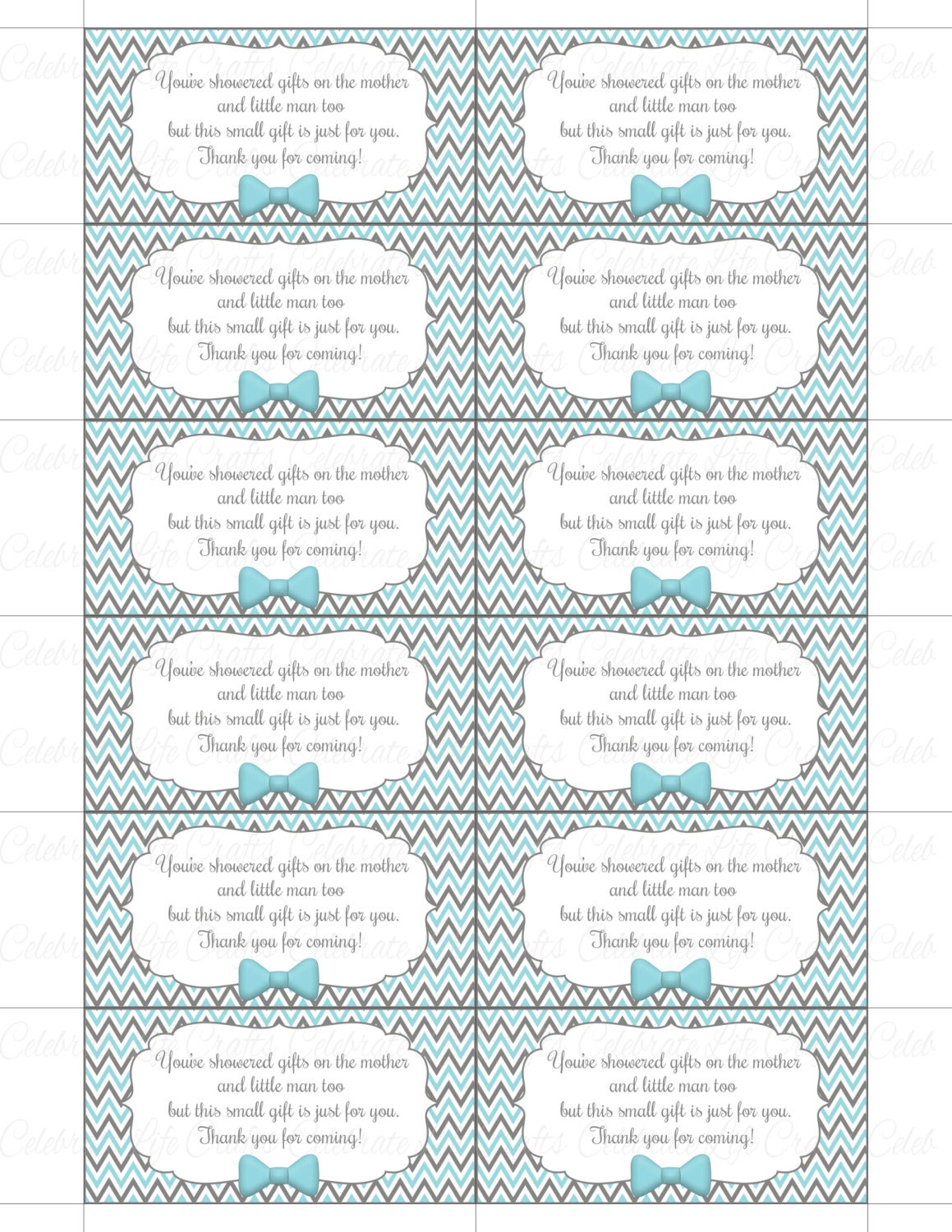 Thank You Baby Shower Printable Tag Labels Printable Baby