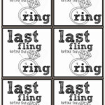 Last Fling Before The Ring Gift Tag Free Bachelorette Party