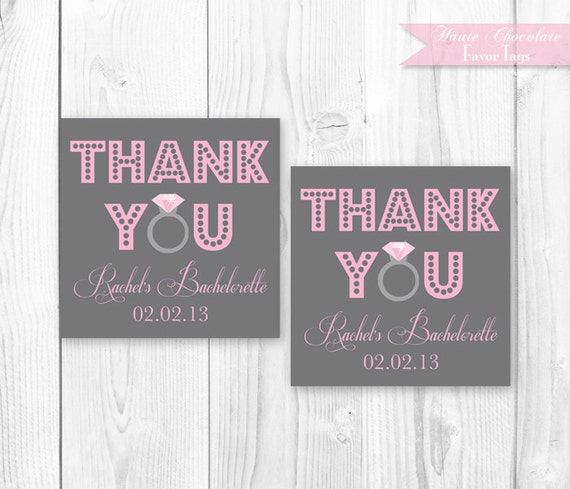Bachelorette Party Favor Tags DIY Printable Bachelorette Or