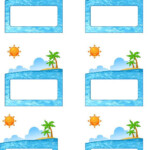 Free Name Tags Free Printable Name Tags Free Summer Name Tags Beach