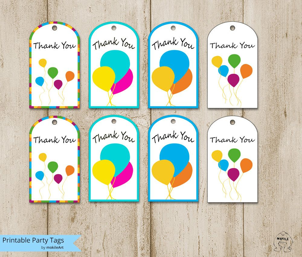 Printablebirthday Tags printable Thank You Tags Templates printable