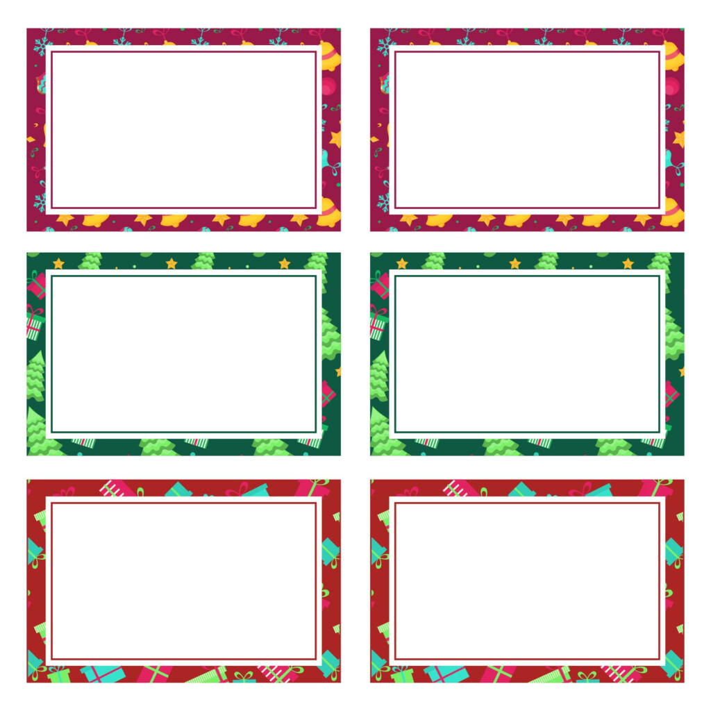 6 Best Blank Printable Tags Labels Christmas Printablee
