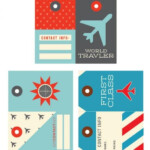 tiquette Bagage tiquette Bagage Imprimer Scrapbooking Voyage