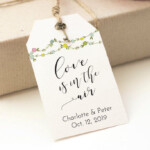 Wedding Favor Tags Printable Template Editable PDF Bridal Shower