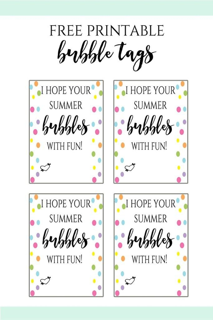 End Of The Year Bubble Tags Leah With Love Student Gift Tags