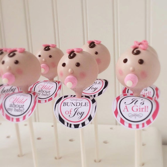 Items Similar To Zebra Print Baby Shower Favor Tags Baby Girl Theme