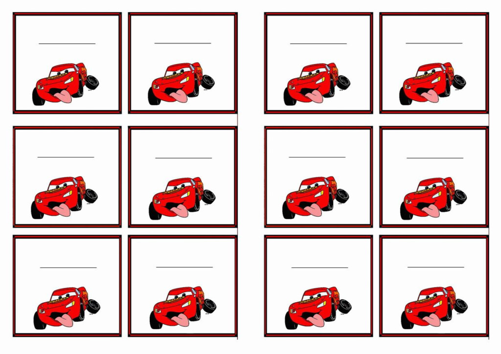 Cars Name Tags Birthday Tags Printable Printable Name Tags Birthday 