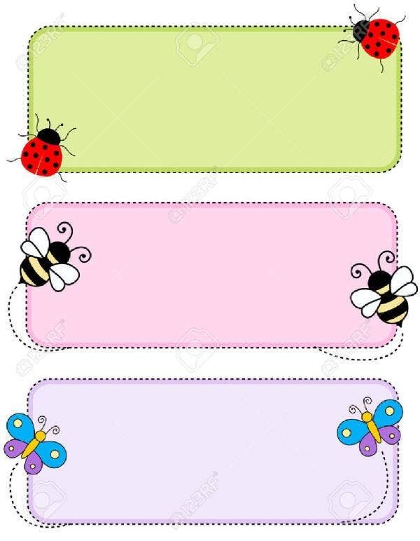9 School Name Tag In Illustrator MS Word Pages Photoshop