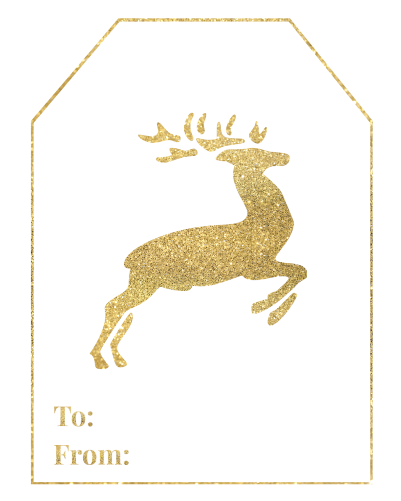 Gold Free Printable Christmas To From Tags Paper Trail Design