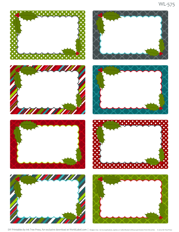 Printable Christmas Labels For Homemade Baking Free Printable Labels 