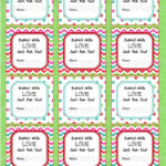 Printable Christmas Food Labels Baked With Love Christmas Gift Tags