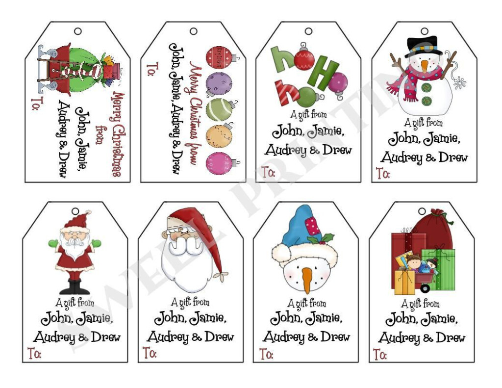 Cute Kids Cartoon Christmas Gift Tags Google Search Christmas Gift 