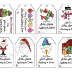 Cute Kids Cartoon Christmas Gift Tags Google Search Christmas Gift