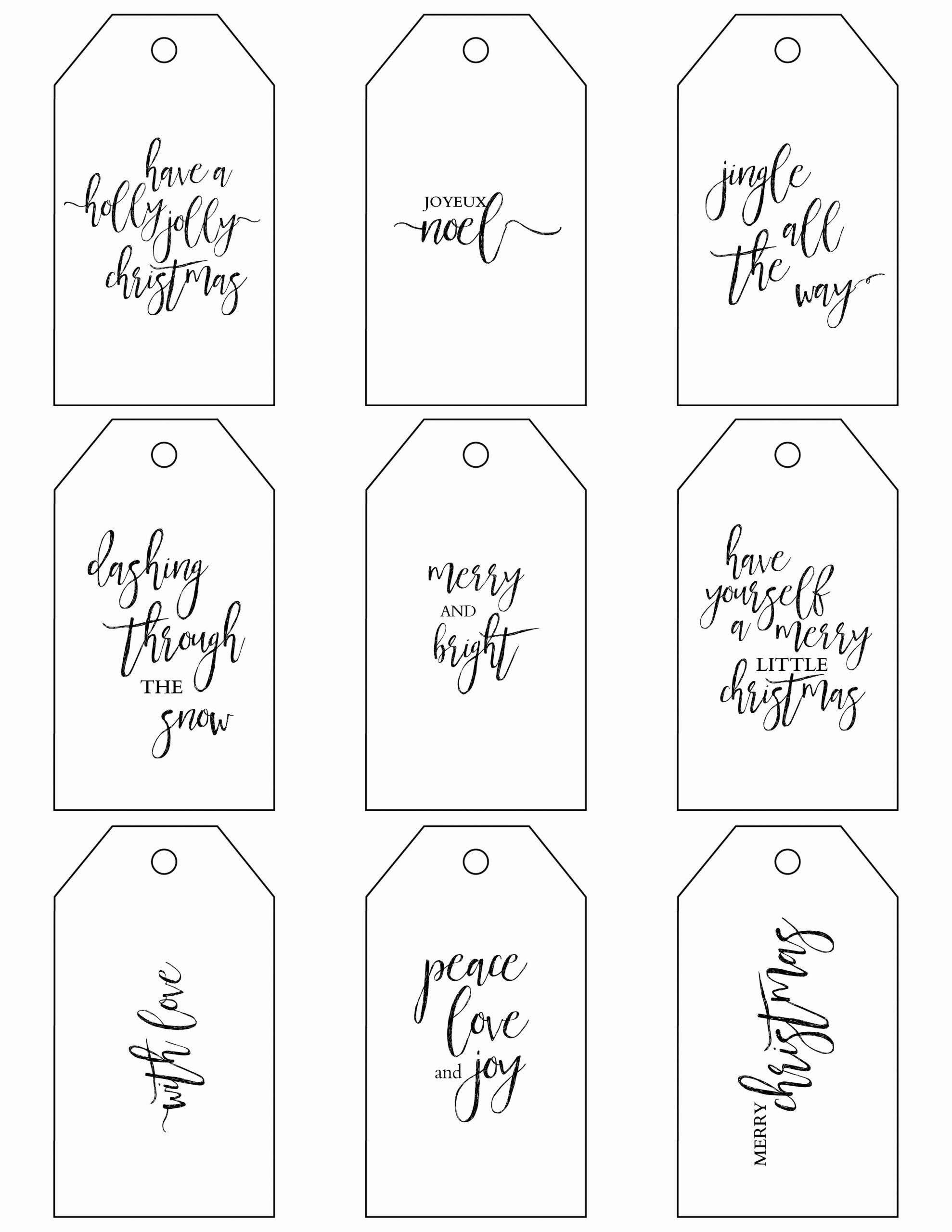 Gift Tag Template Word Fresh Printable Christmas Gift Tags Make Holiday