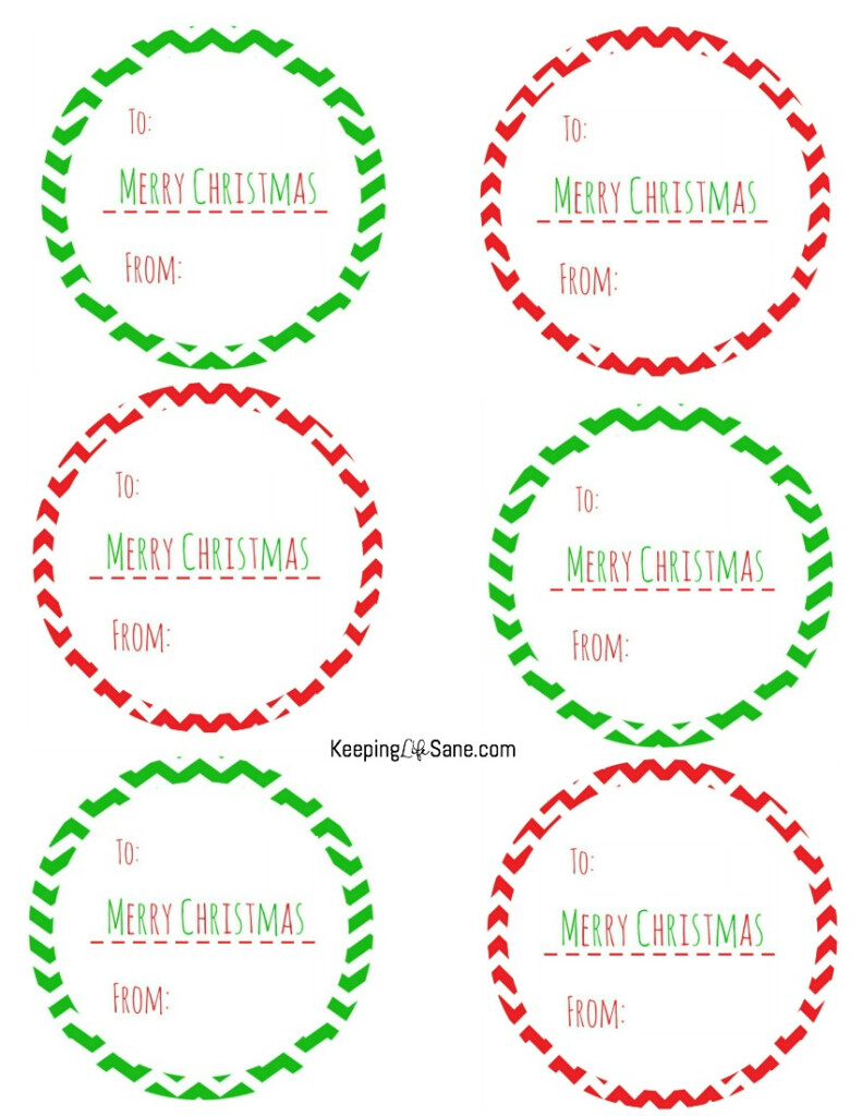 Christmas Circle Gift Tags That You Can Print At Home Keeping Life Sane