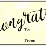 Congrats Gift Tag Printable Gift Tag