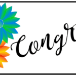 Congrats Flowers Gift Tag Printable Gift Tag