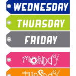 Printable Weekday Hanger Tags Living Well Spending Less
