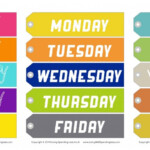 Printable Weekday Hanger Tags Living Well Spending Less
