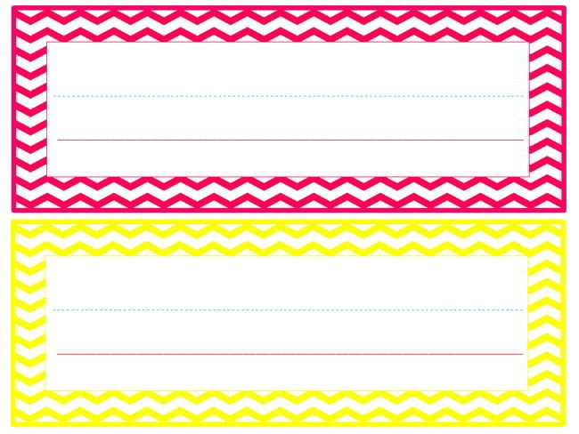 4 Awesome Free Printable Desk Name Tags For Kindergarten Images Desk 
